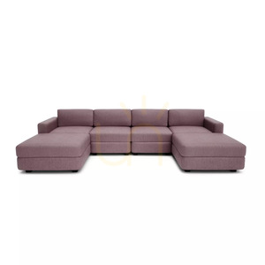 Modulárna pohovka GRACIA – v tvare písmena U, 180 x 320 x 180 cm – jemne ružová, City Sofa small 0