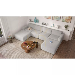 Modulárna pohovka GRACIA – v tvare písmena U, 180 x 320 x 180 cm – City Sofa Gray small 5