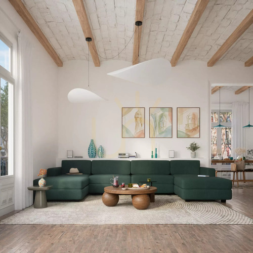 Skontrolujte Modulárna pohovka GRACIA – v tvare písmena U, 180 x 360 x 180 cm – Green City Sofa