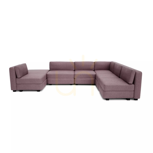 Skontrolujte Modulárna pohovka GRACIA – v tvare písmena U, 160 x 340 x 230 cm – jemná ružová, City Sofa