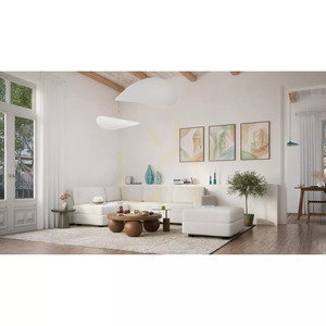 Modulárna pohovka GRACIA – krajný modul – krémovo-béžová pohovka City small 7