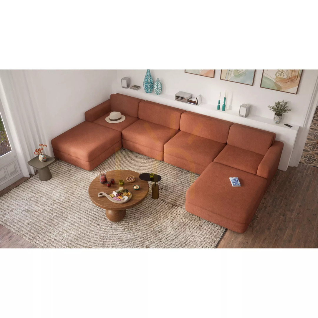 Náhľad Modulárna pohovka GRACIA – veľký samostatný modul – farba terakota od City Sofa Modulárna pohovka GRACIA – veľký samostatný modul – farba terakota od City Sofa
