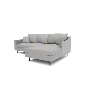 Rohová pohovka ALFAMA pre 4 osoby – pohovka Gray City small 3