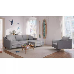 Rohová pohovka ALFAMA pre 4 osoby – pohovka Gray City small 6