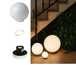 Dekoratívna svietiaca záhradná lampa guľa LUNA BALL 50 cm – LED E27, PREMIUM, odolná voči UV small 2