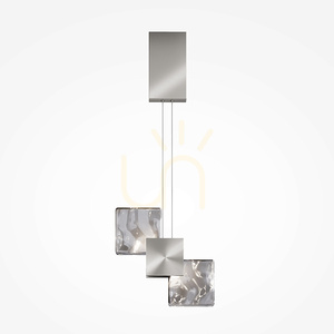 Závesné LED svietidlo Maytoni Quadro Platinum, 5 W, 3000 K, MOD519PL-L8PT3K small 2