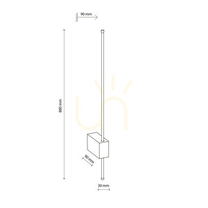 Nástenná svietidlo Lixa Black 12 W LED small 7