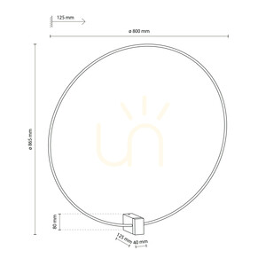 Nástenná svietidlo Vexa White 30 W LED small 8