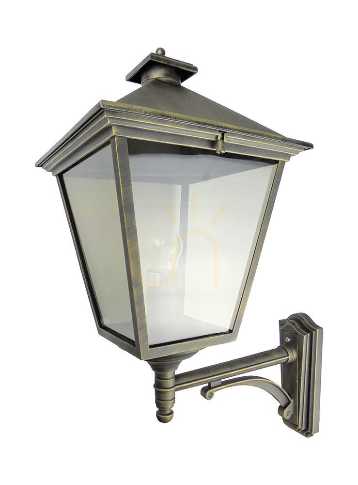 London 490BD Gold E27 Outdoor Wall Sconce by NORLYS