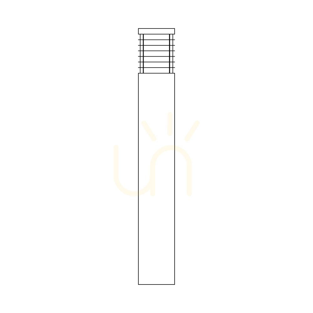 Halmstad 1483CS Rust-Colored E27 NORLYS Light Pole