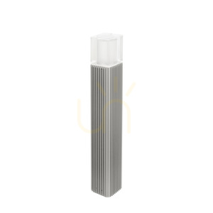 Osvetľovací stĺpik Frigga 2147AL svetlosivý RAL 9006, E27, 85 cm NORLYS small 0