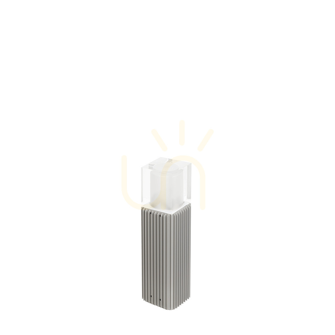 Frigga 2151AL Silver LED Floor Lamp by NORLYS