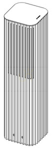 Záhradný LED stĺpik NORLYS Astrid 2202CB 55 cm medenohnedý 4000K DALI2 small 0