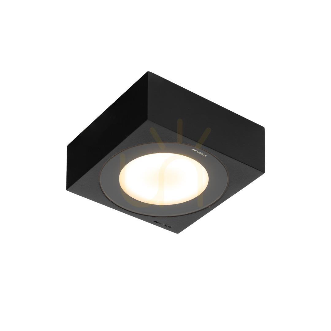 Hitra 2460BL Black LED Outdoor Ceiling Light by NORLYS