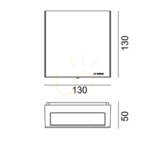 Vonkajšie nástenné svietidlo NORLYS Nora 2466CS LED 4000K DALI2/TD, kortenovo hnedé small 2