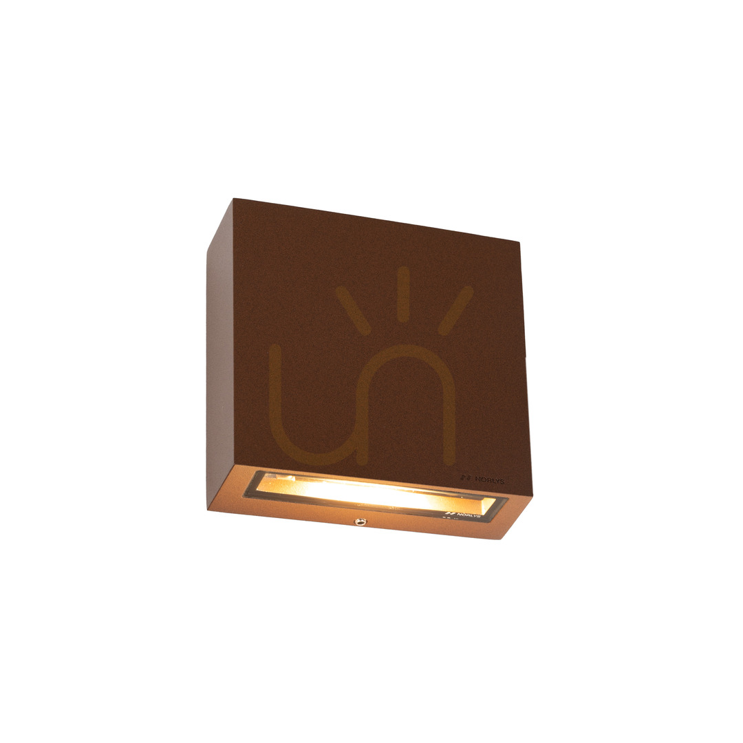 Nora 2495CS Rust-Colored Outdoor Wall Sconce with LED, NORLYS