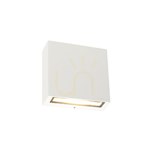 Vonkajšie nástenné svietidlo LED Nora 2495WH, 8 W, 2700 K, DALI2, svetlo nadol, biele RAL 9003 – NORLYS small 2