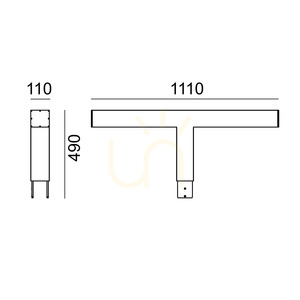 Dvojitá hlavica svietidla Norlys Trelleborg 2602GR, grafit RAL 7016, LED 4000 K DALI2 small 1
