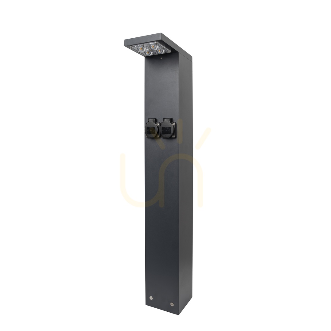 Skara 2943GR Grauer LED-Lichtmast NORLYS
