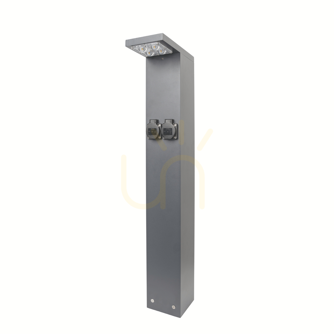 Skara 2952AL Silver LED Light Pole by NORLYS