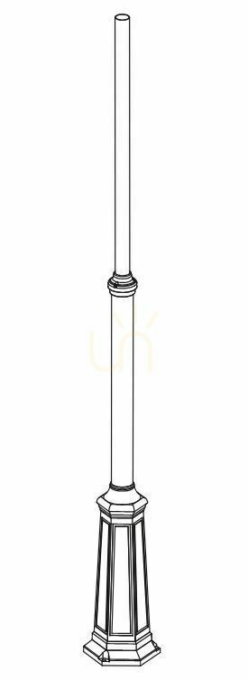 Skontrolujte Osvetľovací stĺp NORLYS Lamppost medená patina 3010BC Osvetľovací stĺp NORLYS Lamppost medená patina 3010BC