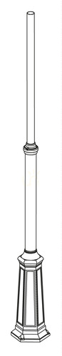 Skontrolujte Pouličná lampa NORLYS Lamppost 3010BG zelená patina