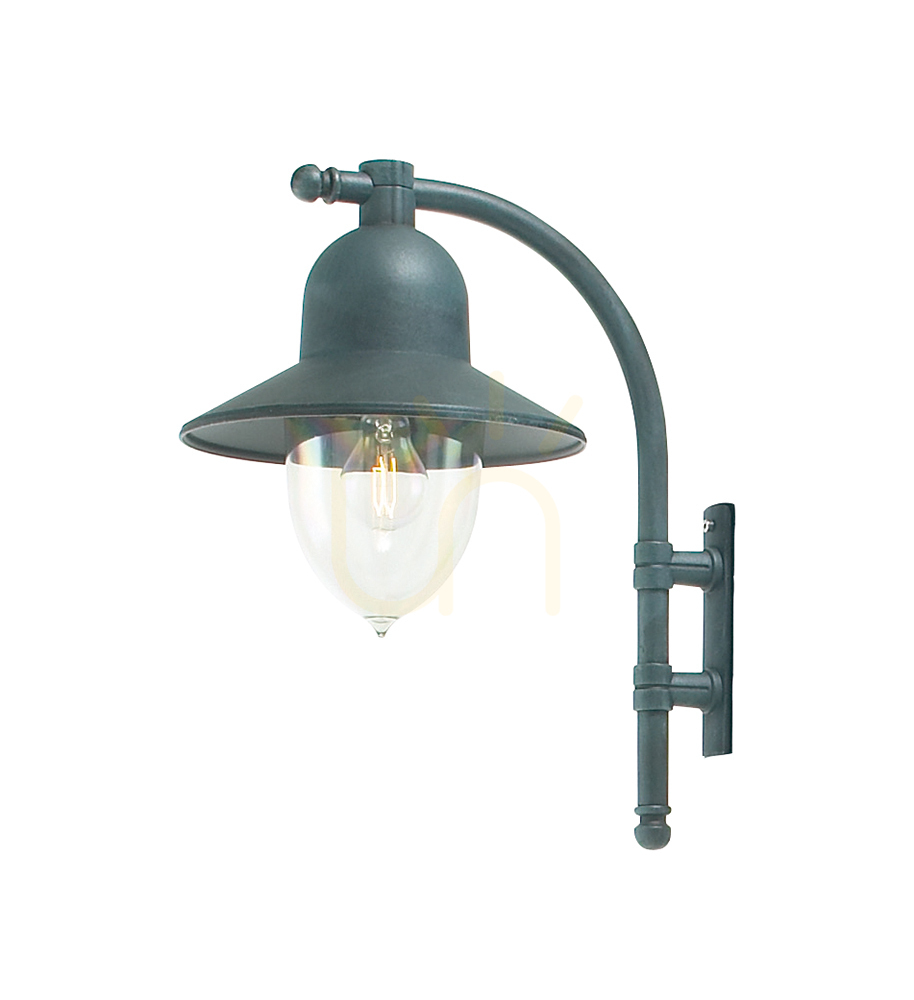 Como 3030BG Green E27 NORLYS Outdoor Wall Sconce