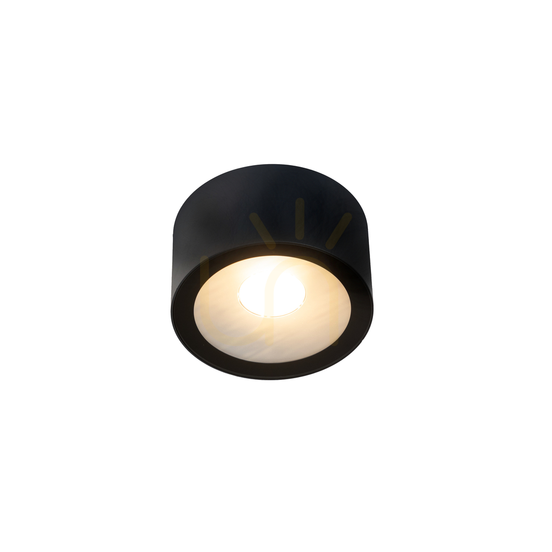 Vonkajšie stropné svietidlo Norlys Sol 4055BL LED 19,1W 3000K čierne Ø20 cm