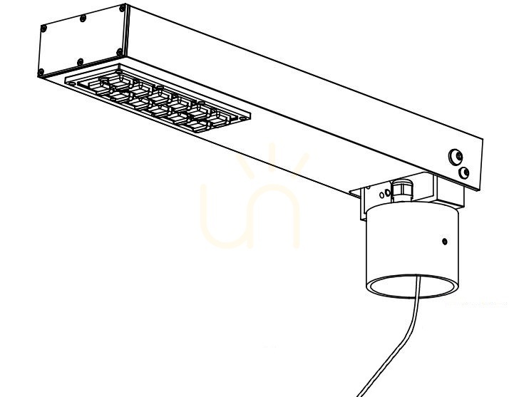 Asker 4382GR post-top luminaire graphite LED 19.6W 3000K NORLYS