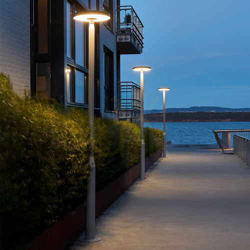 Skontrolujte Stĺpové nasadzovacie svietidlo Norlys Borg 5144AL hliník LED 32W 4000K