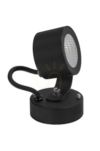 Vonkajší reflektor Moss DC6163BL LED 6,8W 24V DC 3000K čierny - Norlys small 0