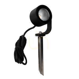 Záhradný reflektor Norlys Moss DC6805BL s hrotom, čierny RAL 9005, LED 6,8 W 24 V DC, 3000 K small 1
