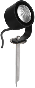 Záhradný reflektor Norlys Moss DC6805BL s hrotom, čierny RAL 9005, LED 6,8 W 24 V DC, 3000 K small 0