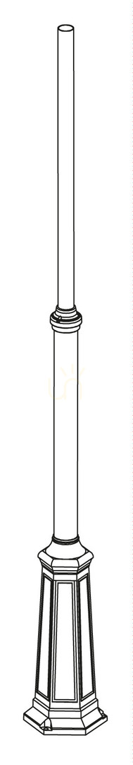 Osvetľovací stĺp NORLYS Lamppost zelená patina 30101BG