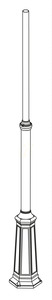 Osvetľovací stĺp NORLYS Lamppost 30101BL čierny 350 cm small 1