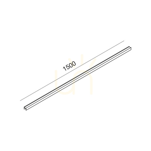 Skontrolujte Úzka magnetická lišta GBIN42, 1,5 m, strieborná, Gea Luce