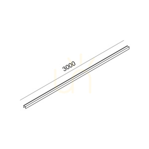 Úzka magnetická lišta GBIN47, 3 m, čierna, Gea Luce small 1