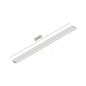 GBIN50 tenká magnetická lišta, 2 m, biela, Gea Luce small 1