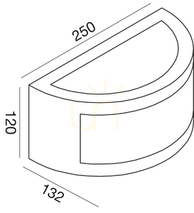 GES142 Vonkajšie nástenné svietidlo Brown Gea Luce, IP54 small 1