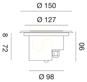 Pochôdzne zapustené zemné svietidlo Gea Luce GES260 GX53 IP67 3 Pochôdzne zapustené zemné svietidlo Gea Luce GES260 GX53 IP67 small 3