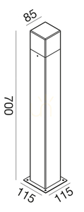 GES412 Osvetľovací stĺp Graphite Gea Luce, IP44 small 1
