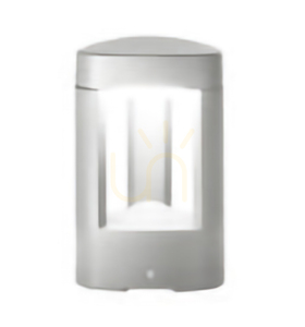 GES483 Strieborný stĺp verejného osvetlenia Gea Luce IP54 small 0