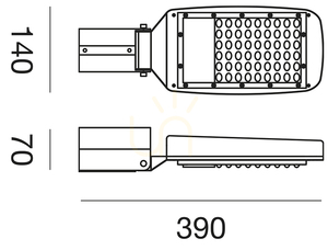GES580N Šedý LED reflektor Gea Luce IP65 small 2