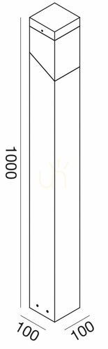 Skontrolujte Záhradný stĺpik GES611 grafitový 100 cm, hliník, opálové tienidlo, E27 max. 28 W, IP44, Gea Luce
