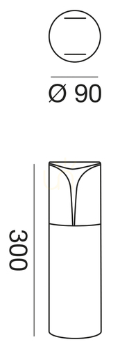 Skontrolujte Záhradný stĺpik Gea Luce GES720 30 cm, E27 max 18 W, hliník metalická sivá, opálový difúzor, IP44
