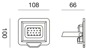 Gea Luce GES840C biely LED reflektor, IP65 small 1