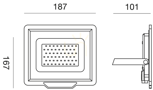 Skontrolujte Gea Luce GES842C biely LED reflektor, IP65
