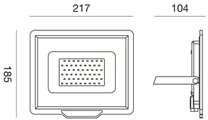 Gea Luce GES843C biely LED reflektor, IP65 small 1