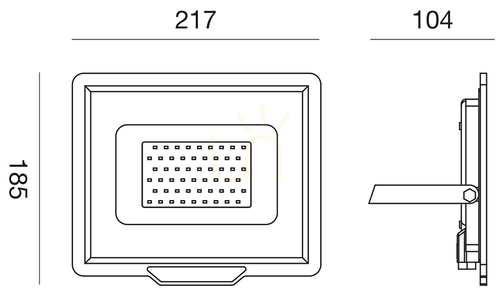Skontrolujte Gea Luce GES843N biely LED reflektor, IP65