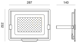 Gea Luce GES844N biely LED reflektor, IP65 small 1